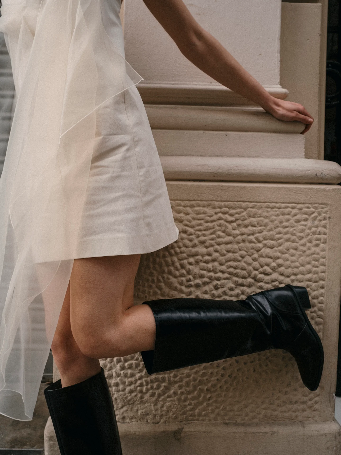 Sarah Boots in Black Leather - Image 7