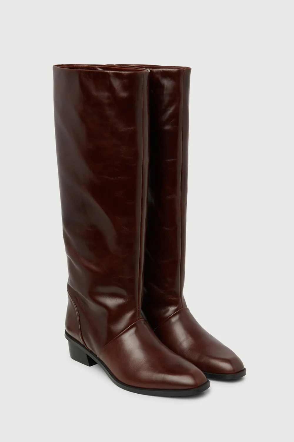 Sarah Boots in Chocolate Leather - Image 4
