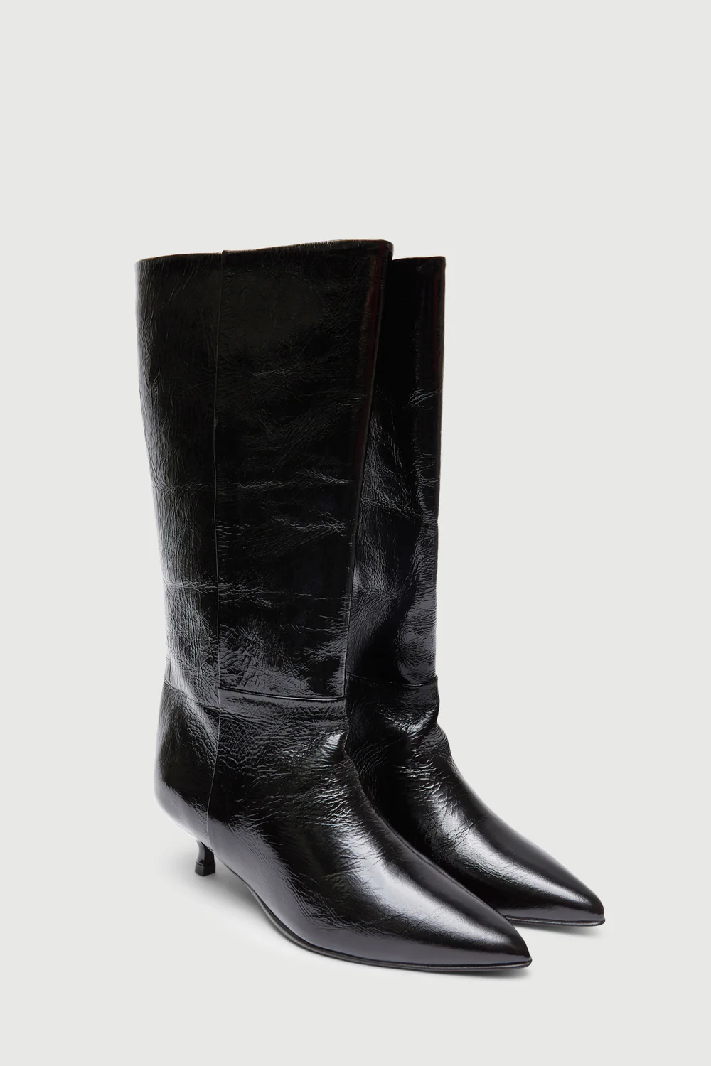 Sydney Boots in Black Patent Leather - Image 3