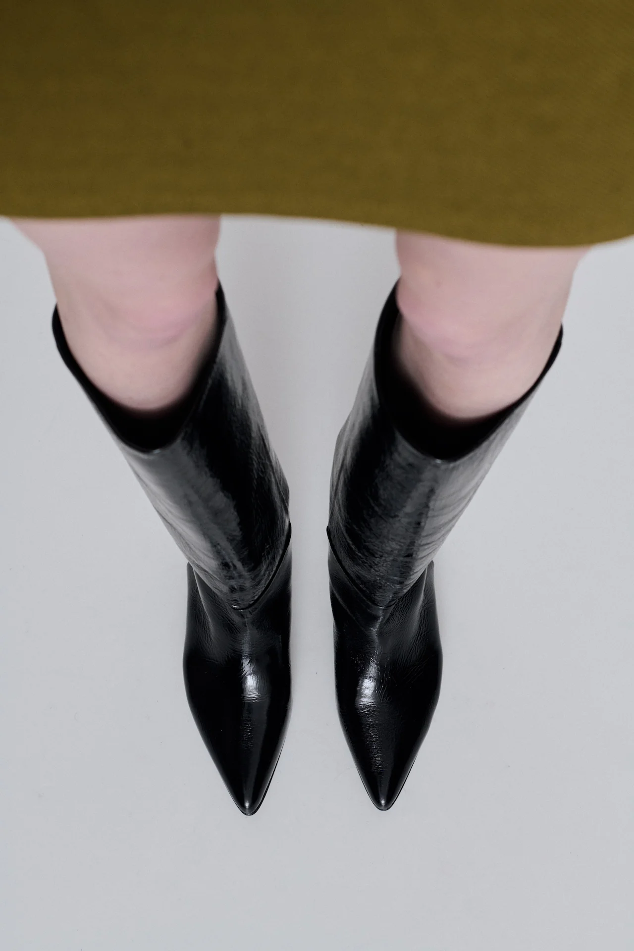 Sydney Boots in Black Patent Leather - Image 5