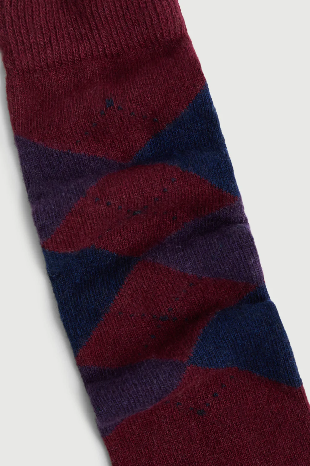 The Argyle Socks Burgundy - Image 2