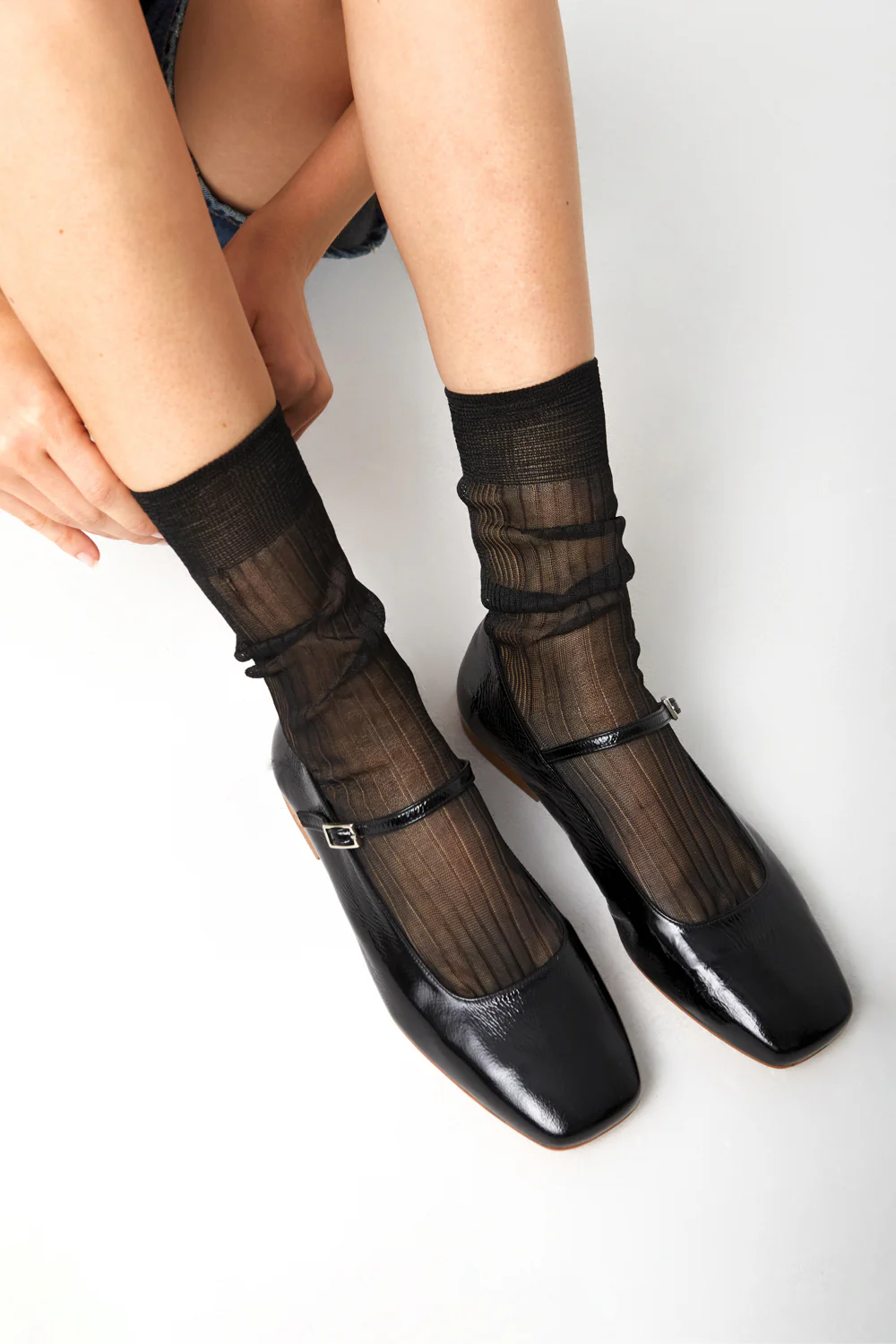 The Shiny Socks Black - Image 4