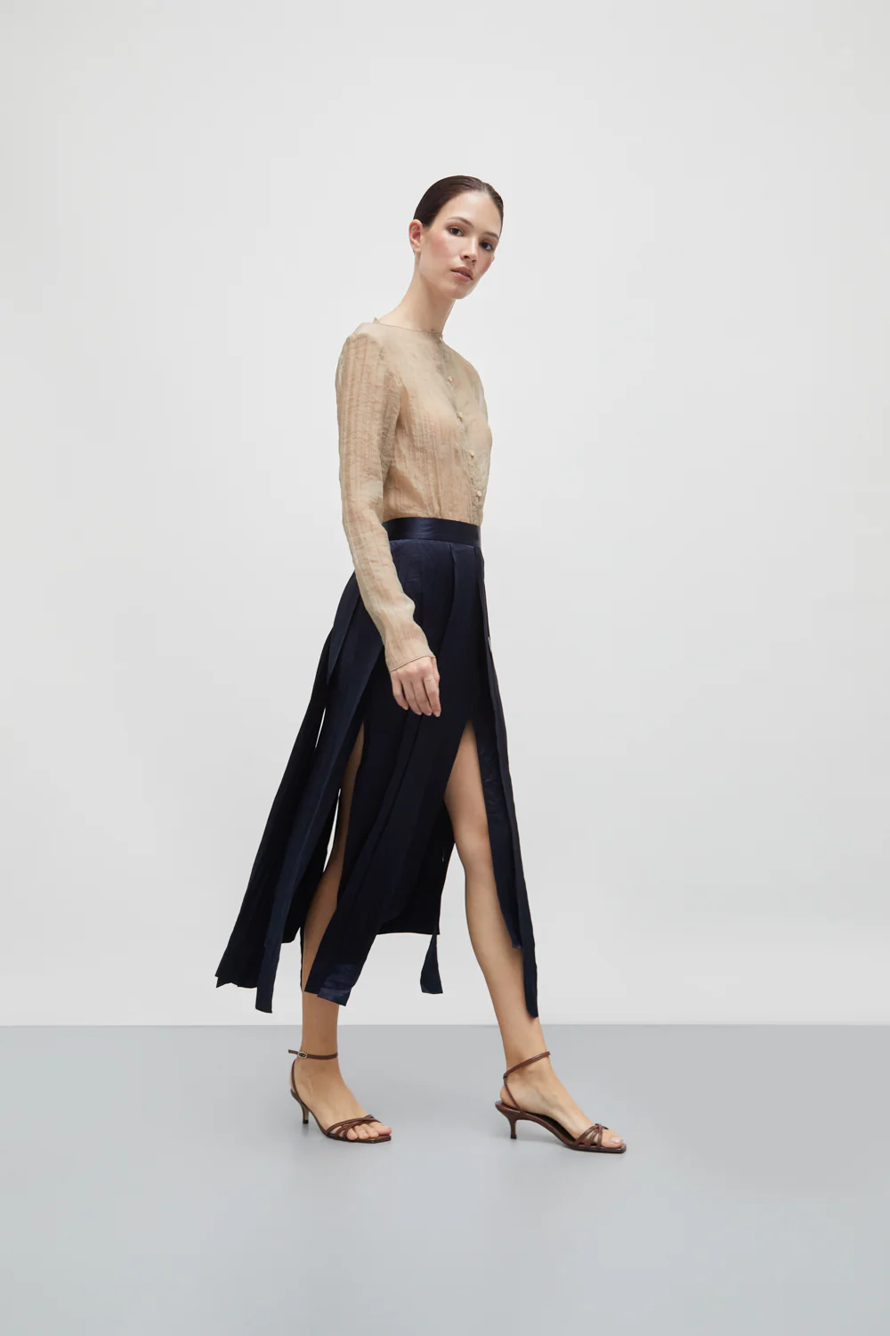 Uma Sandals in Chocolate Leather - Image 7