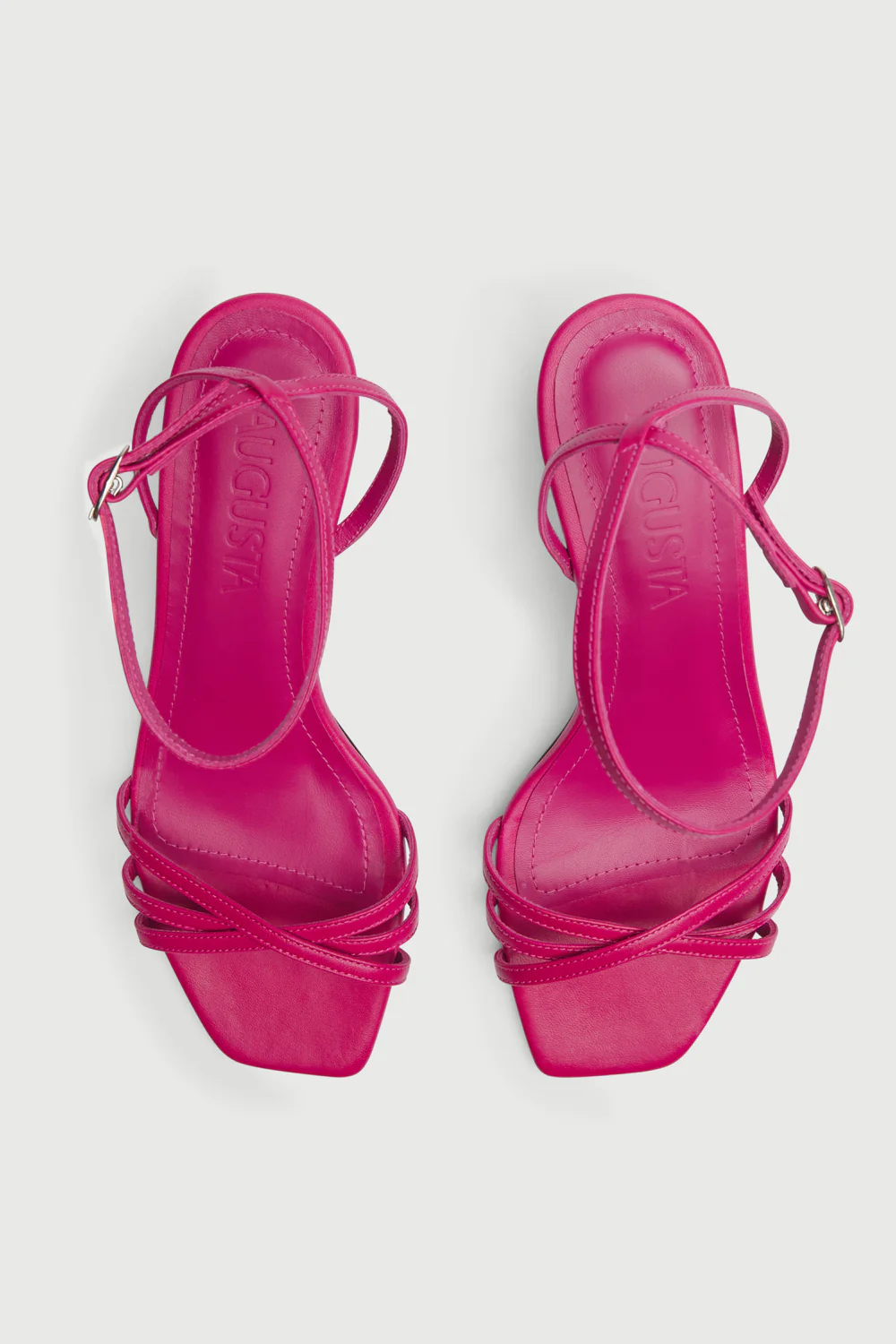 Uma Sandals in Fuchsia Pink Leather - Image 5