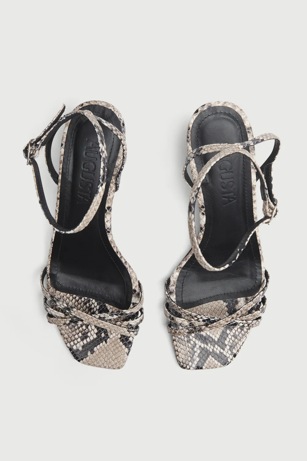 Uma Sandals in Snake Print Leather - Image 5