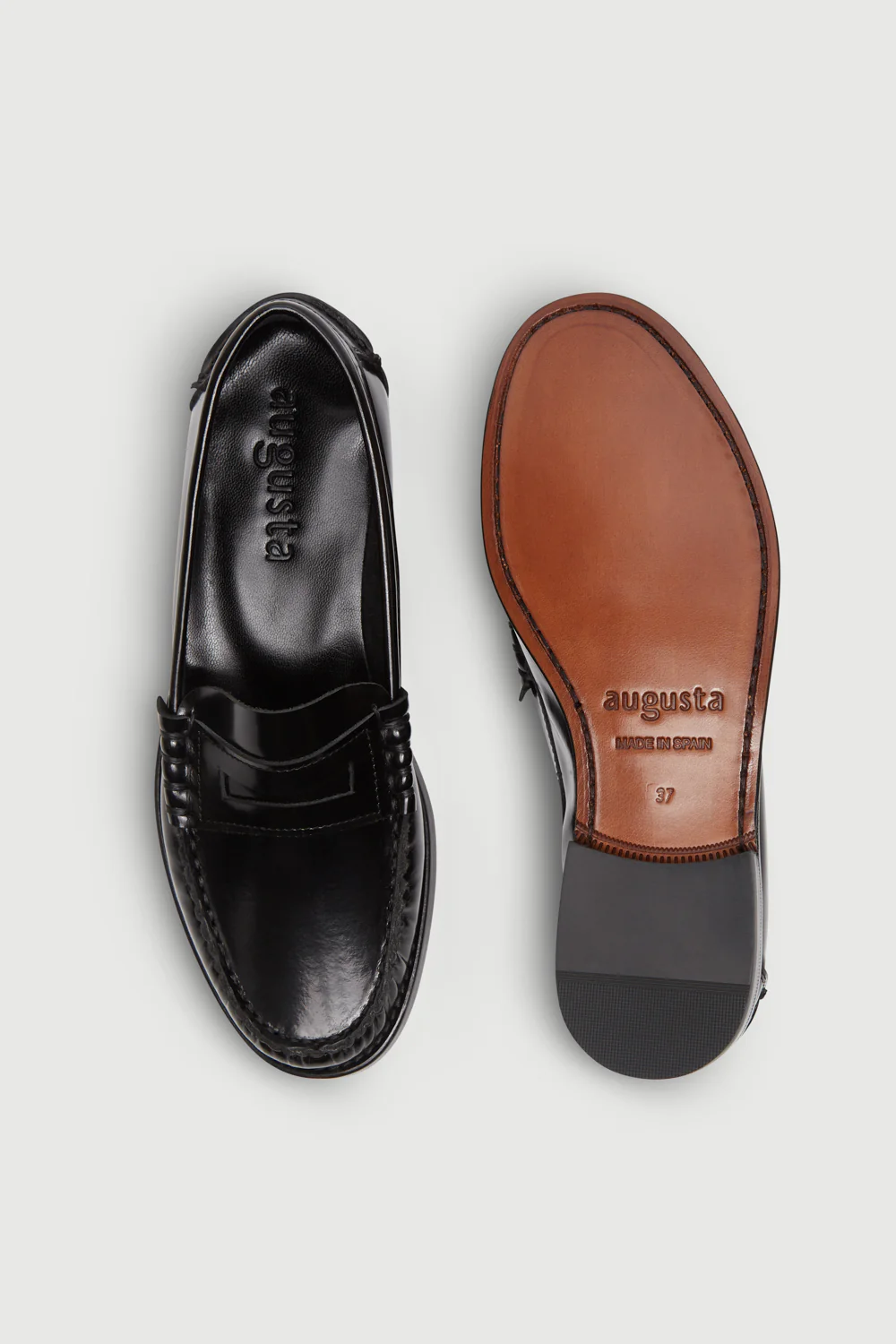 Zoe Loafers in Black Leather - Image 5