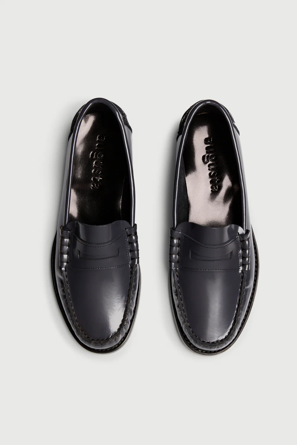 Zoe Loafers in Grey Leather - Image 5